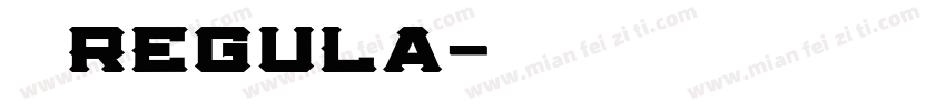 宋体 Regula字体转换